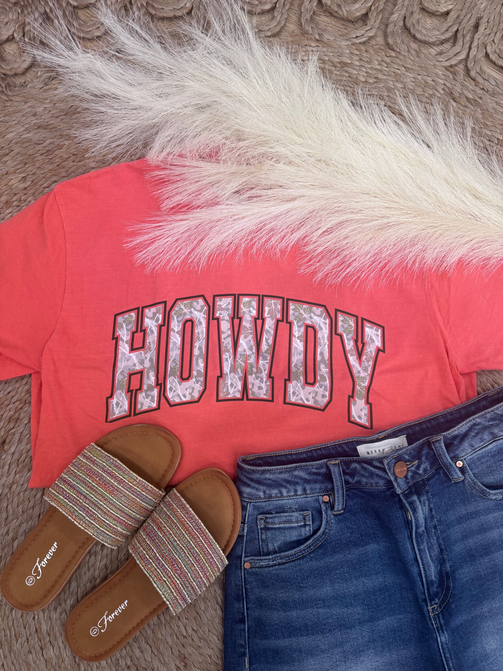 Camo Howdy Comfort Color Tee