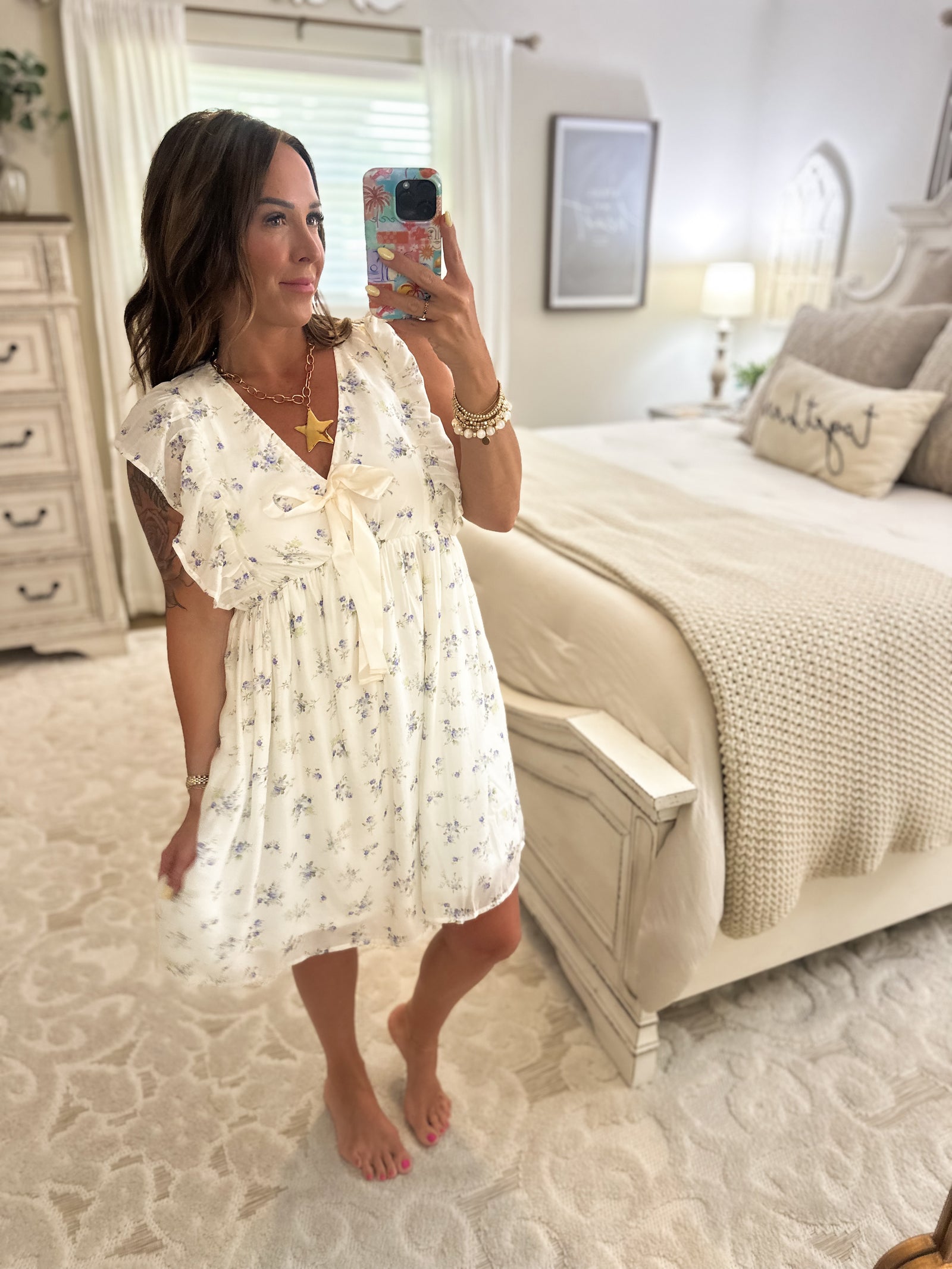 Remember Me Flutter Sleeve Dress