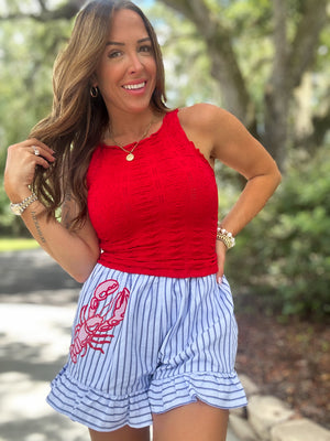 Forever Summer Striped Ruffle Shorts