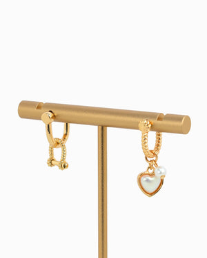 Rope Horsebit Carabiner Drop Earrings