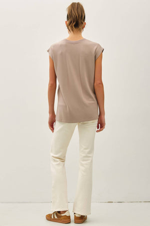 Quinn Dolman Sleeve Top - Mocha