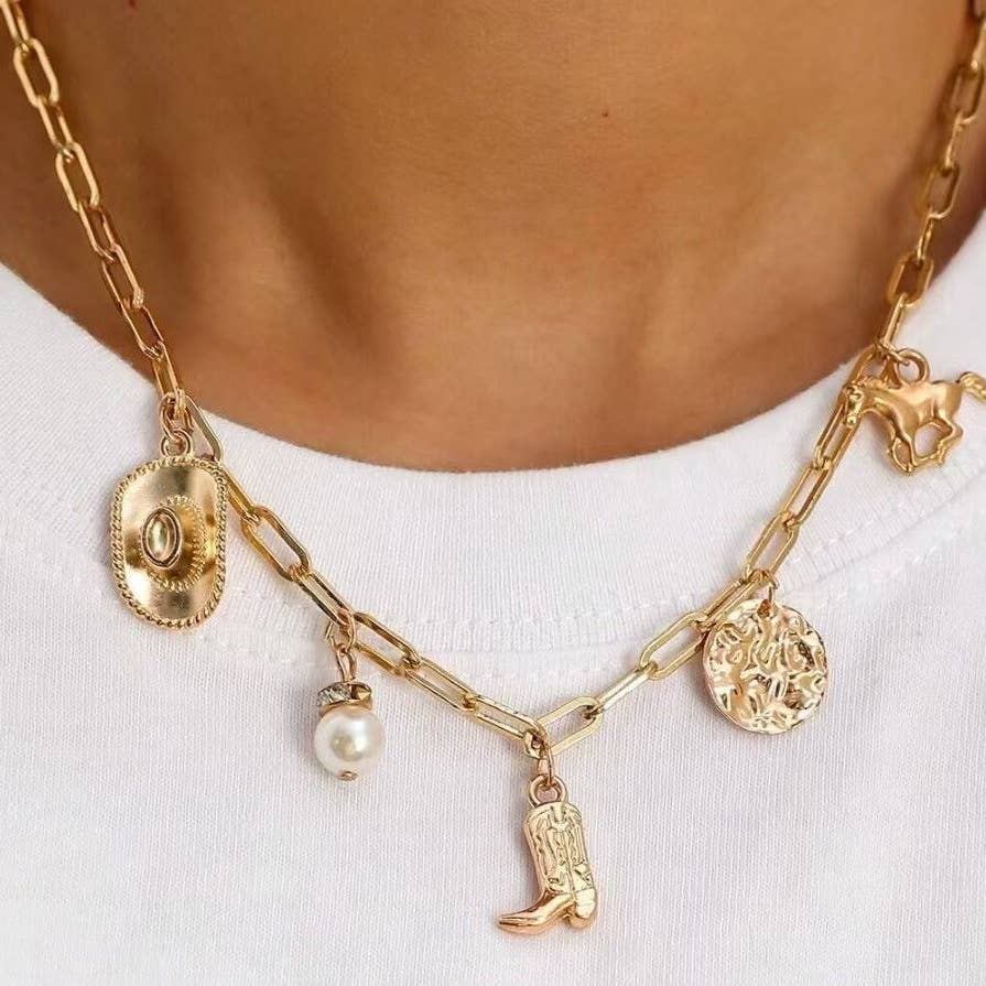 Blame My Roots Charm Necklace