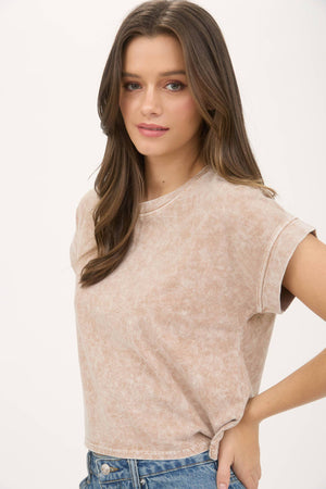 Britt Drop Shoulder Top - White