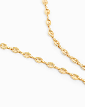 Horsebit Y-Drop Mariner Chain Necklace - Gold