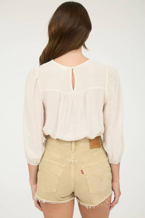 Jessie Floral Embroidered Detail Top