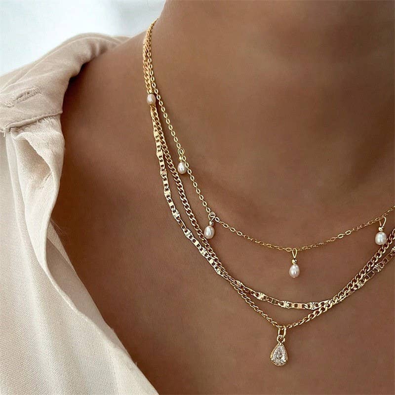 Teardrop Charm Necklace