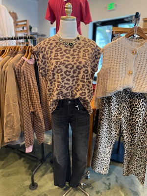 Brooklyn Leopard Sleeveless Sweater