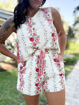 Stella Grace Floral Printed 2-Piece