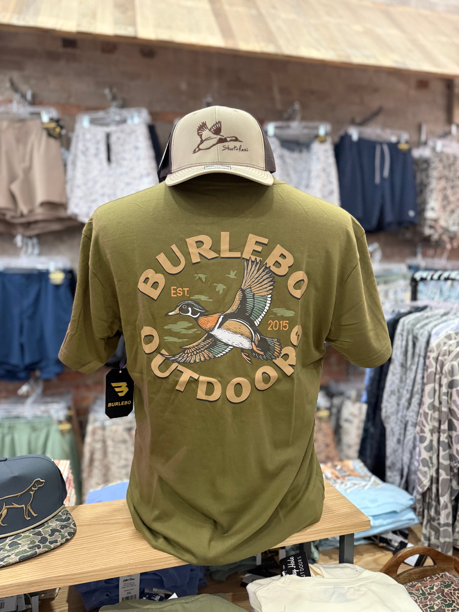 Burlebo Wood Duck Tee - Hunter Green