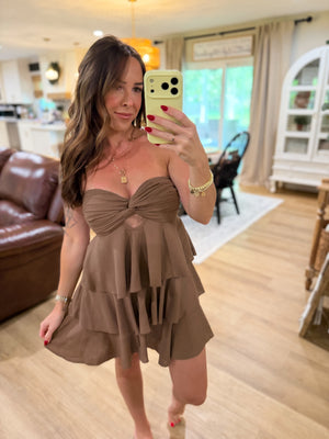 Tanner Babydoll Ruffle Layered Romper