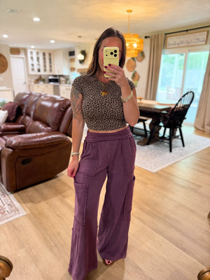 Holly Leopard Print Crop Top