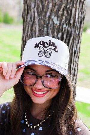 Social Butterfly Trucker Hat