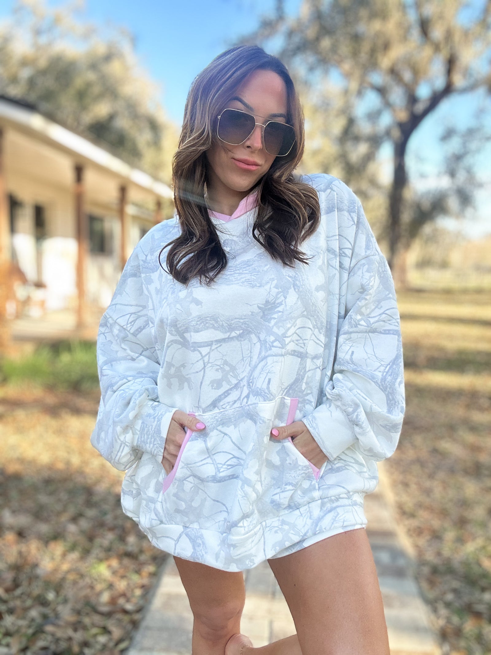 Rowan Snow Camo Hoodie Top