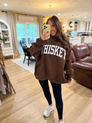 Whiskey/Hungover Reversible Mock Neck