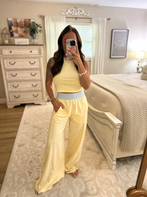 Summer Dreams Razer Back Crop Top - Butter Cream