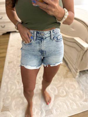 Perry Acid Washed Denim Shorts