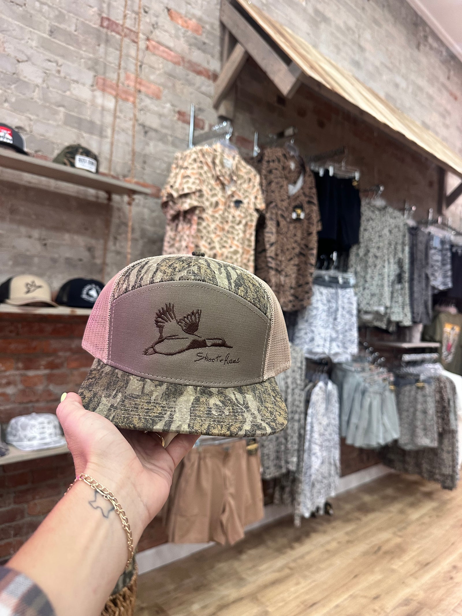 Vintage Bottom Land Embroidered Mallard Hat