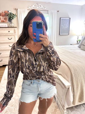 Bottomland Camo Pullover