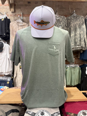 Local Boy Graphic Short Sleeve Heather Blend Crew - Old Signature