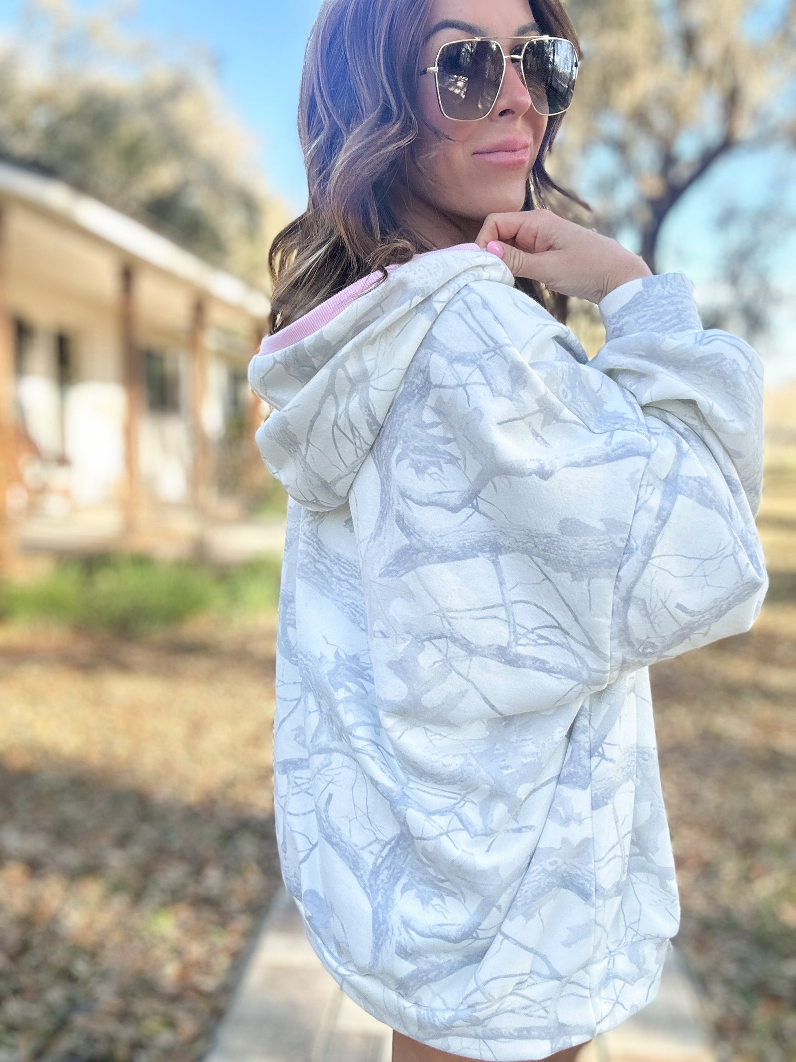 Rowan Snow Camo Hoodie Top