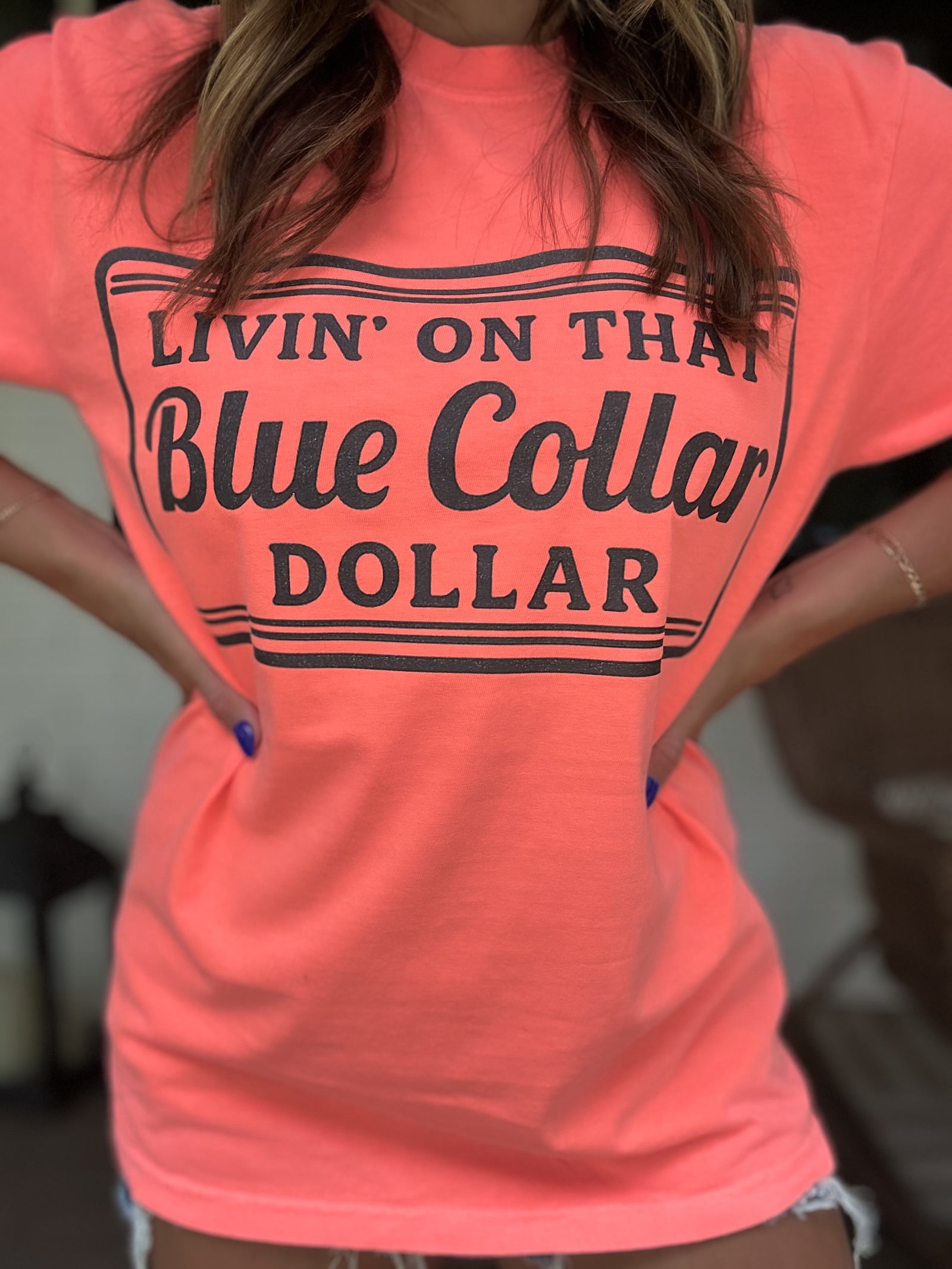 Blue Collar Dollar Comfort Colors Tee
