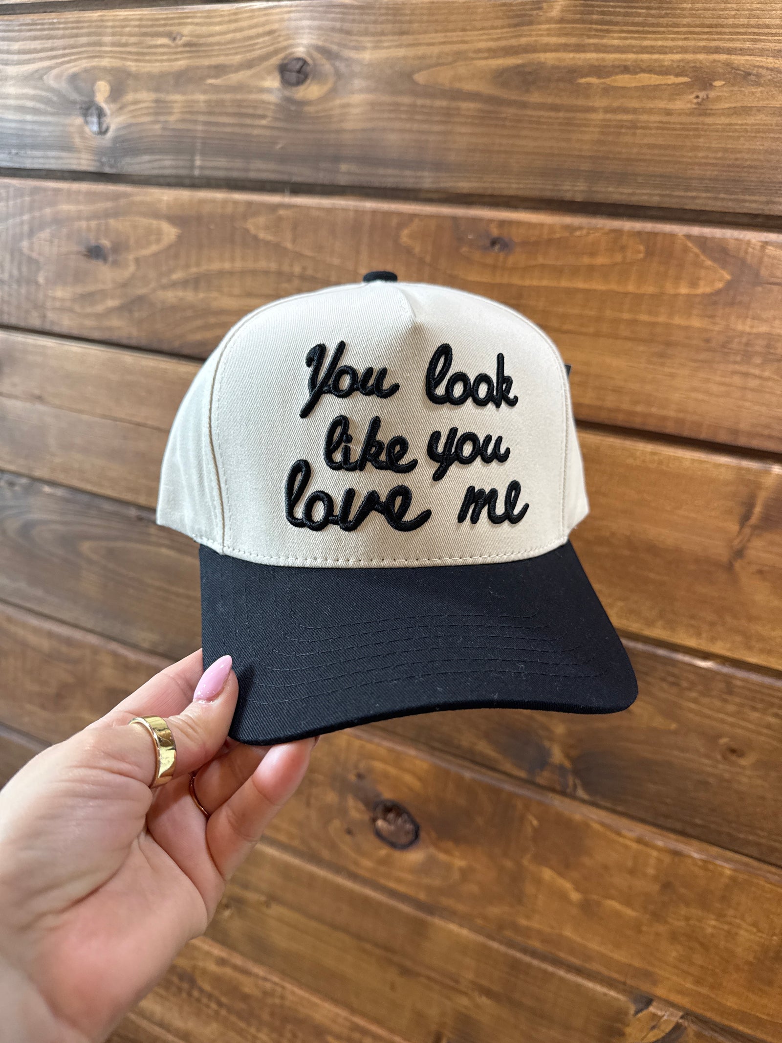 You Look Like You Love Me Trucker Hat - Black