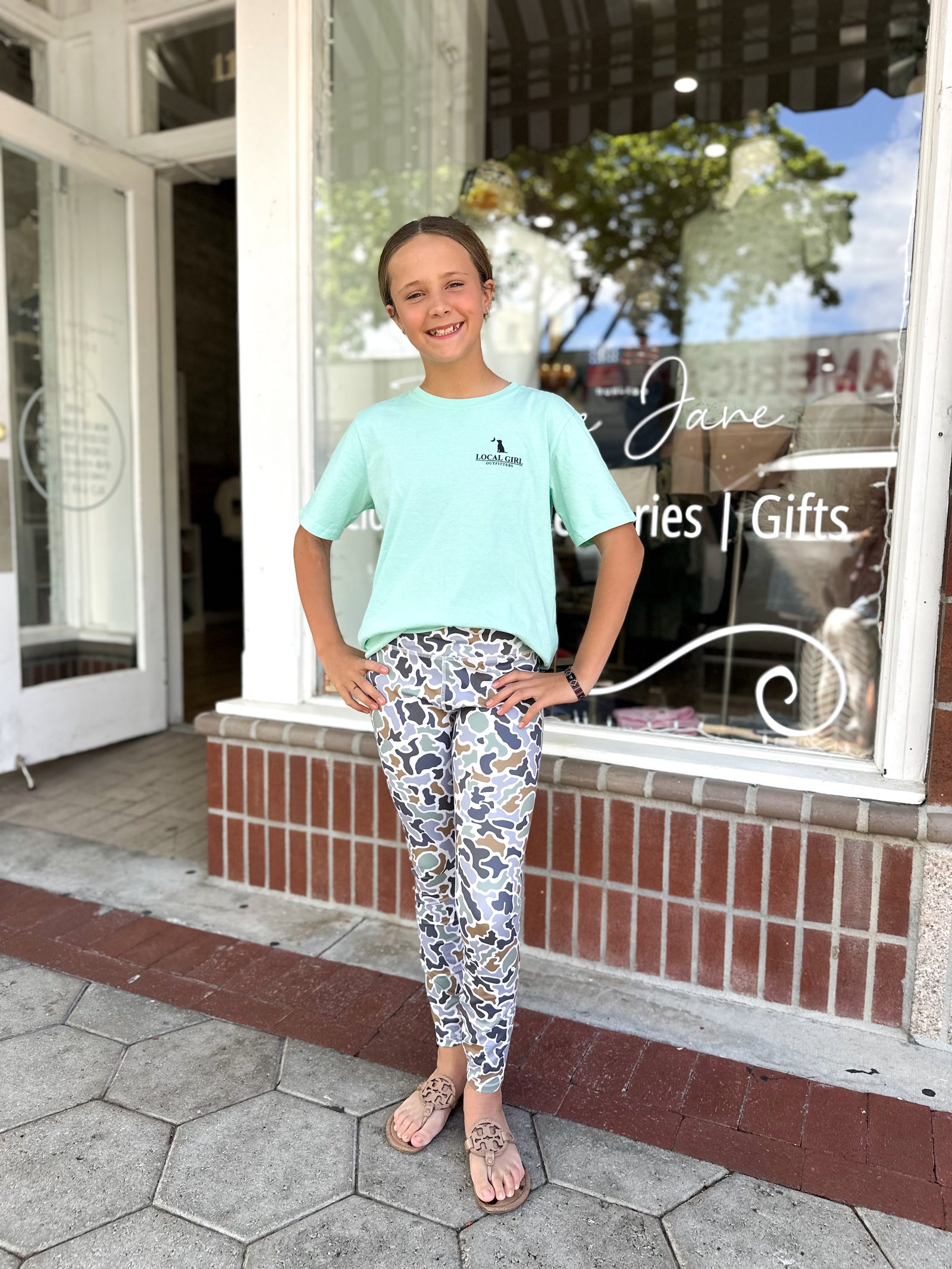 Youth Local Girl Leggings - Localflage Bluff