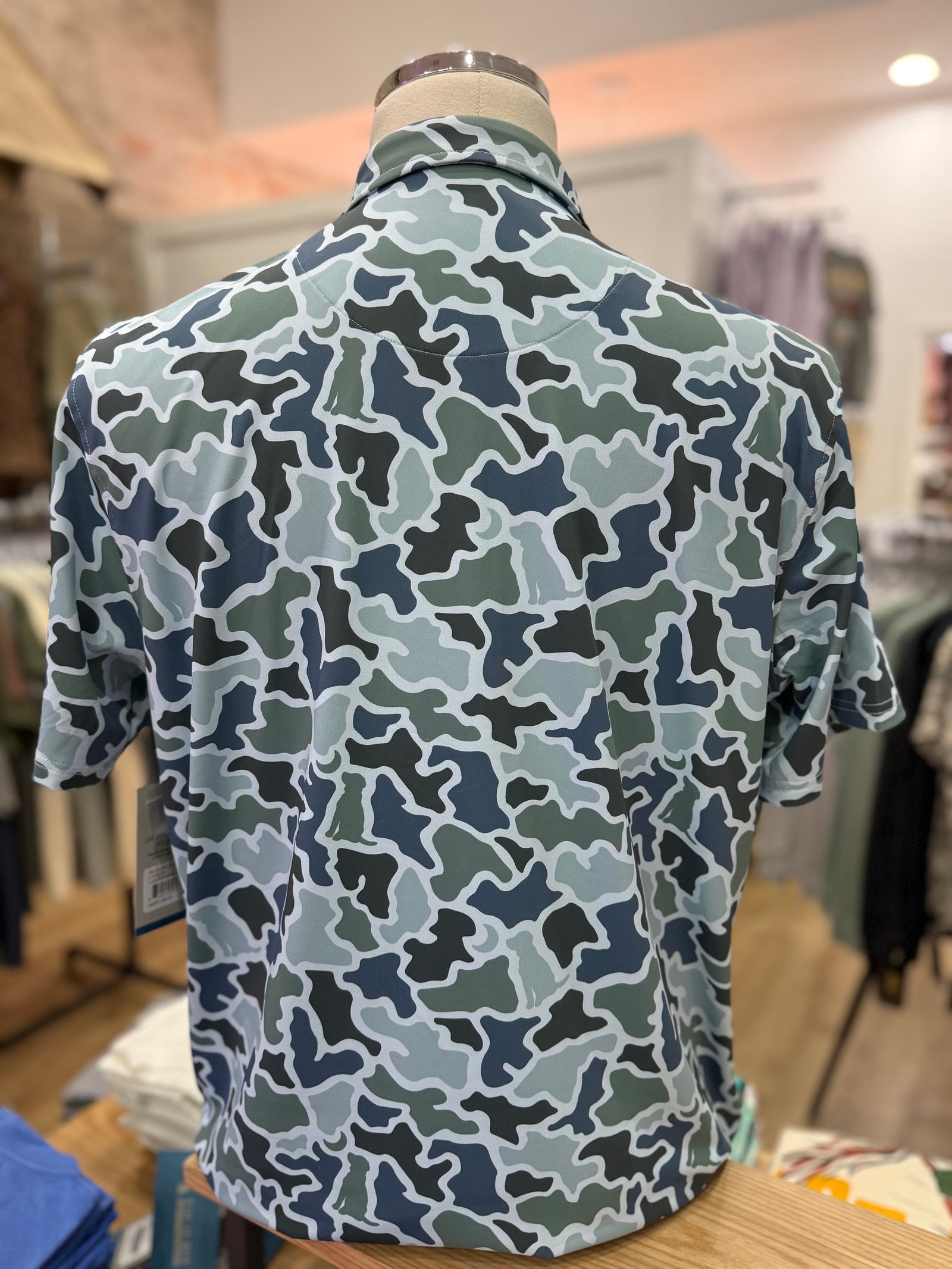 Local Boy Dirty Myrtle Polo - Blue Dog & Moon Camo