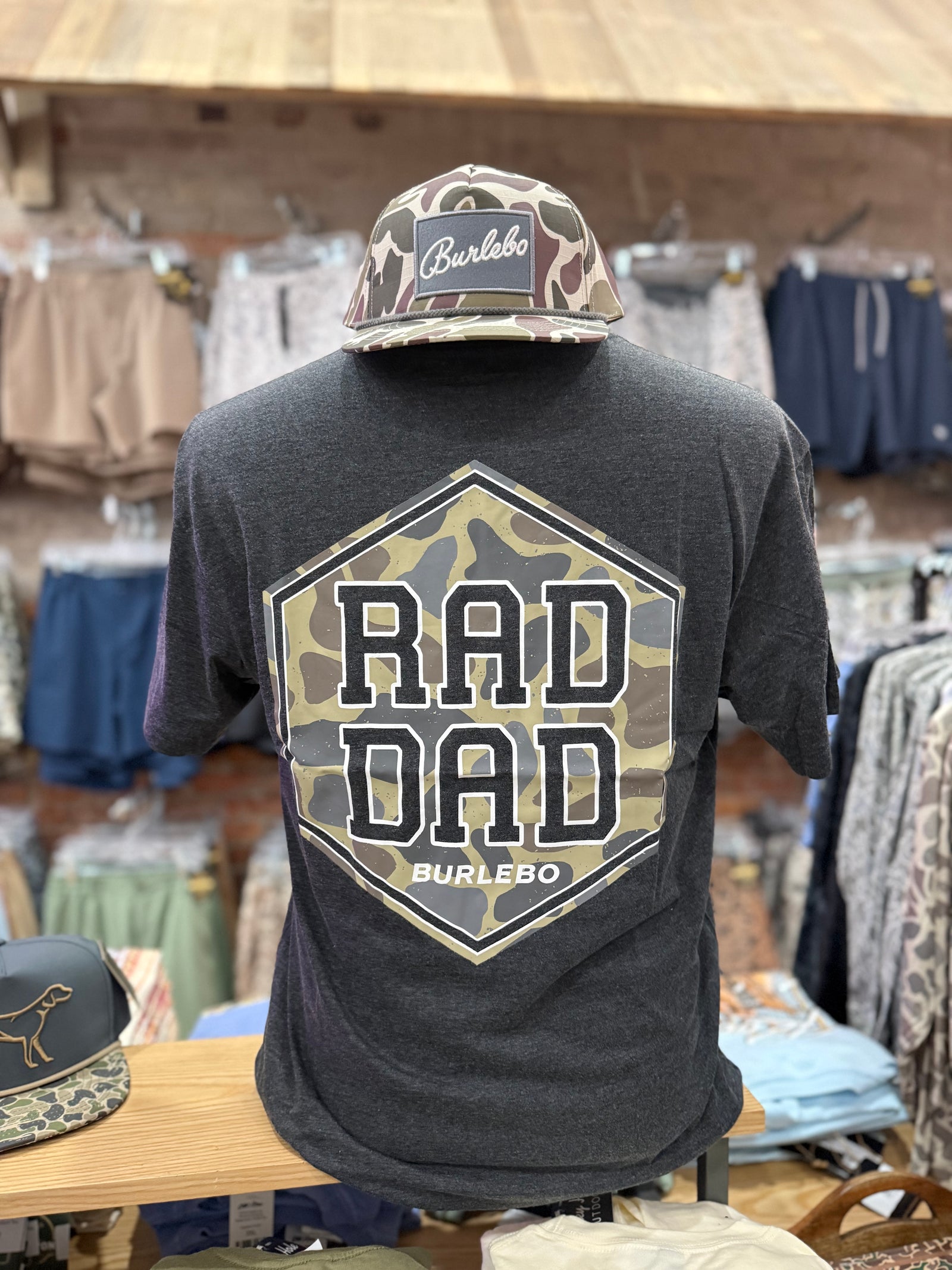 Burlebo Rad Dad Tee - Heather Black
