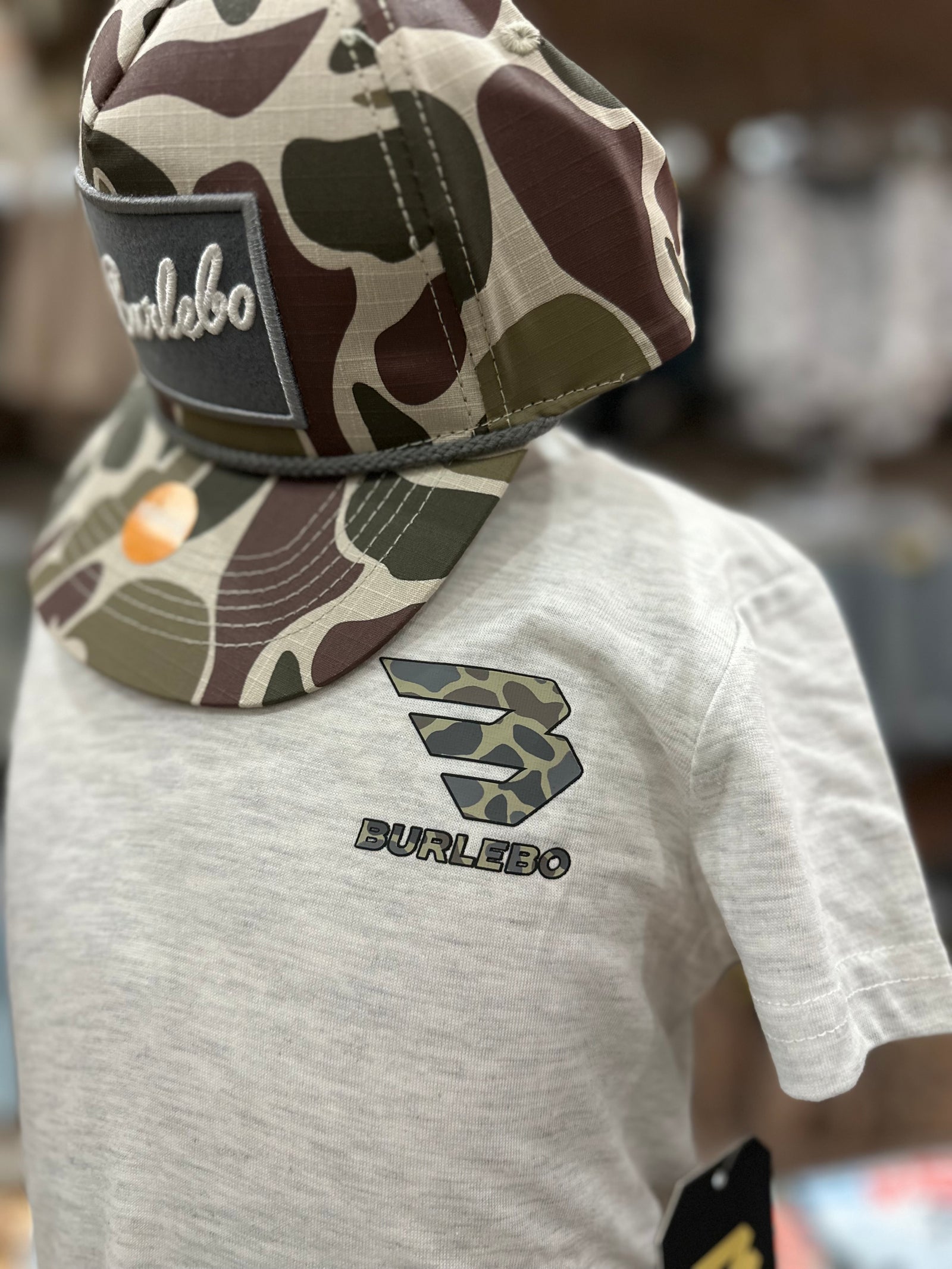 Youth Burlebo Flying B Tee - Classic Deer Camo