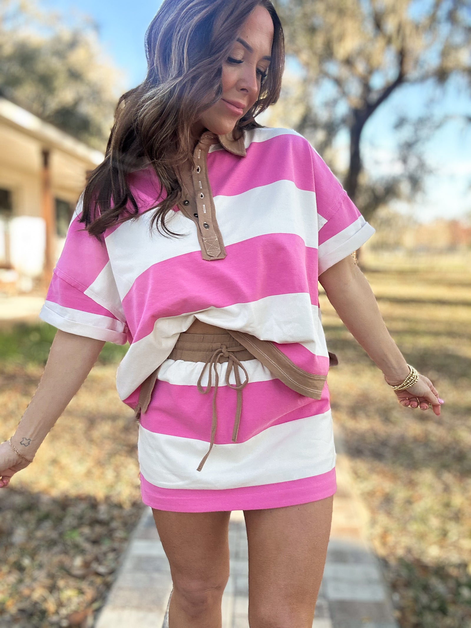 Play with My Heart Striped Top