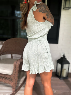 Making Plans One Shoulder Ruffle Romper