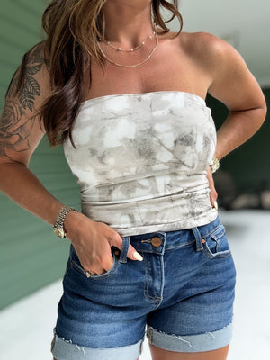 Bronwyn Bottomland Camo Tube Top - White Camo