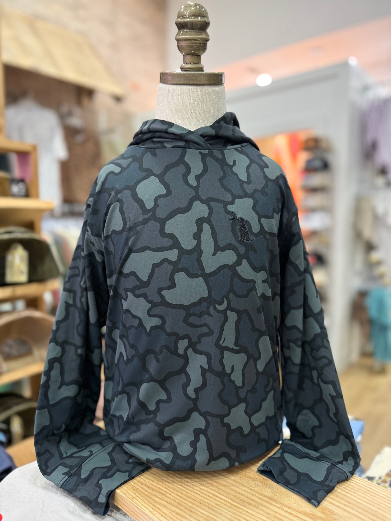 Local Boy Youth Hemlock Hoodie - Black Dog & Moon Camo