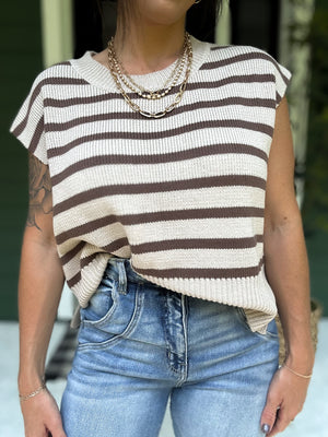 Gracie Striped Knit Top