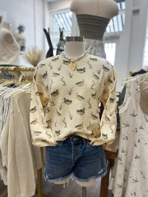 Duck Pond Crewneck - Cream