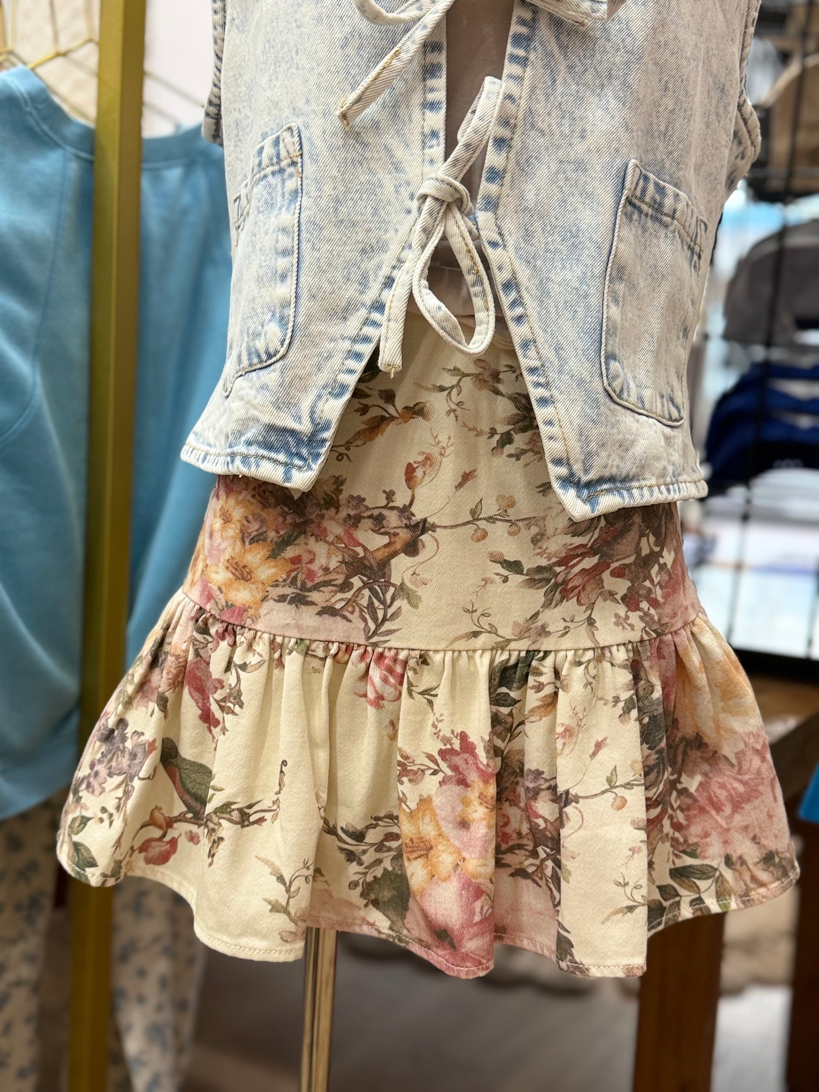 All Flirt Floral Mini Skirt