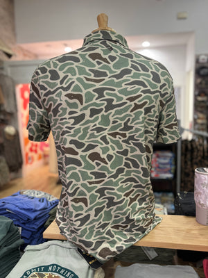 Burlebo Performance Polo - Retro Duck Camo