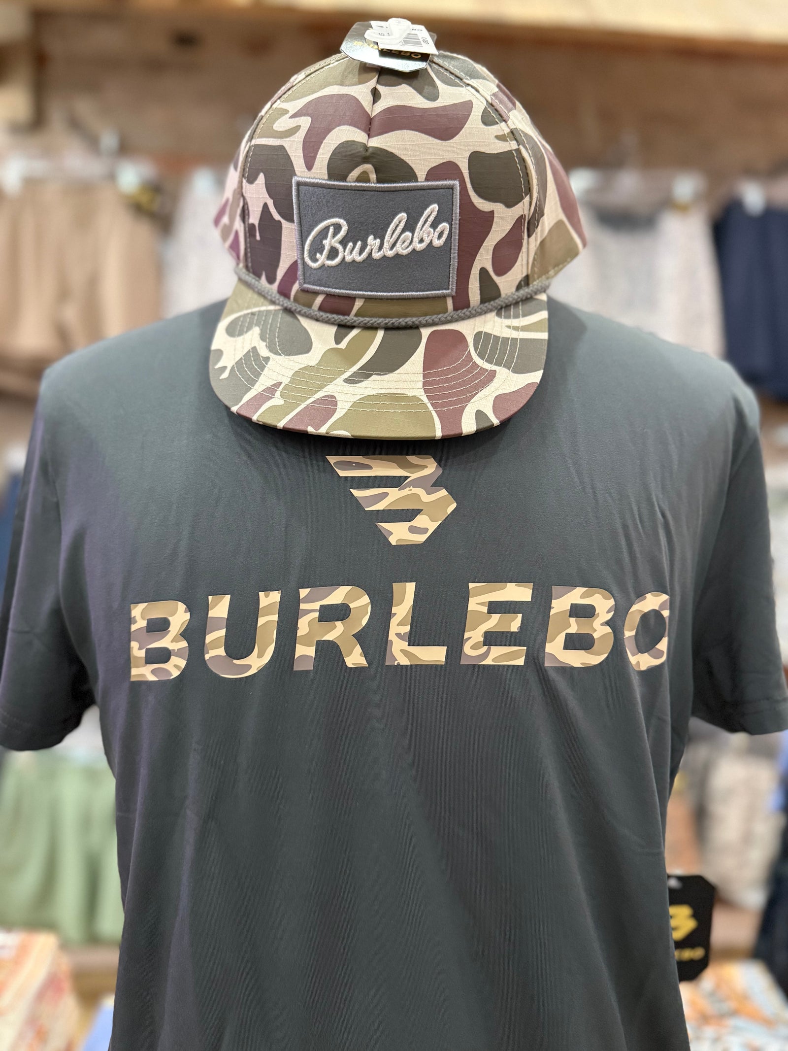 Burlebo Go To Tee - Gun Metal Gray & Gauge Camo