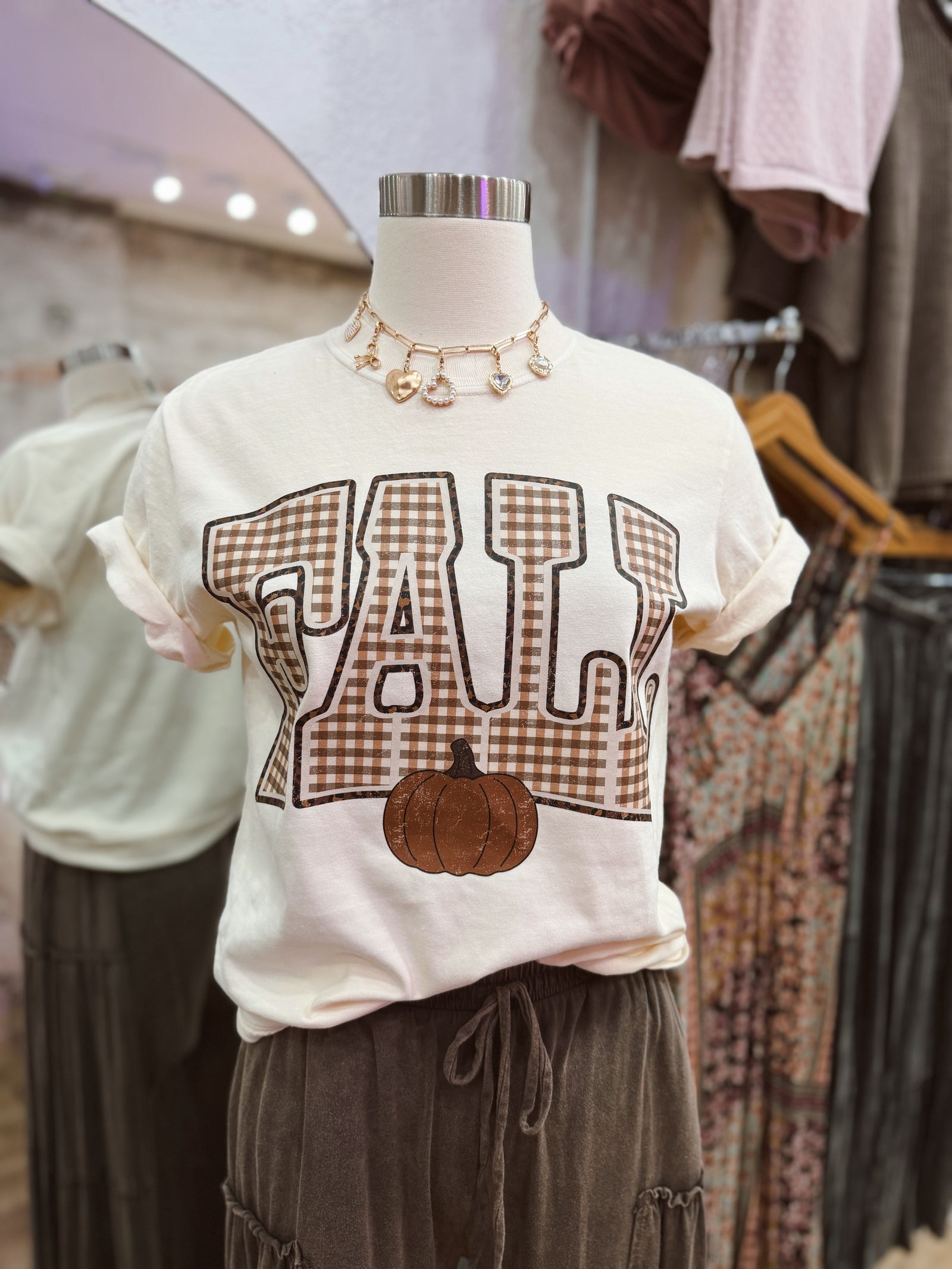 Patterned Fall Comfort Colors Tee