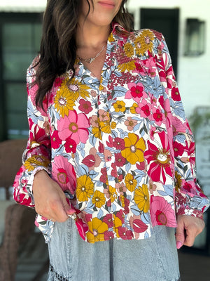 Oakley Woven Floral Print Top