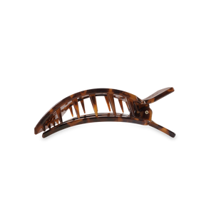 Square Flat Hair Clip | Med. | Tortoise