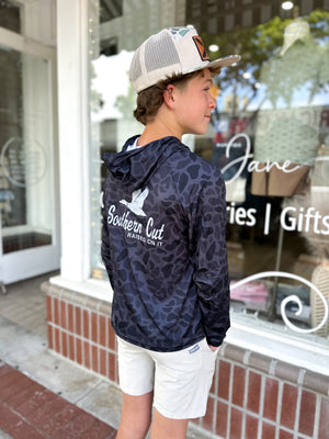 Youth Southern Cut Pro Hoodie - Midnight Camo