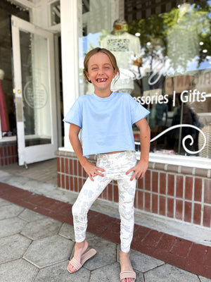 Youth Local Girl Leggings - Saltwater Camo