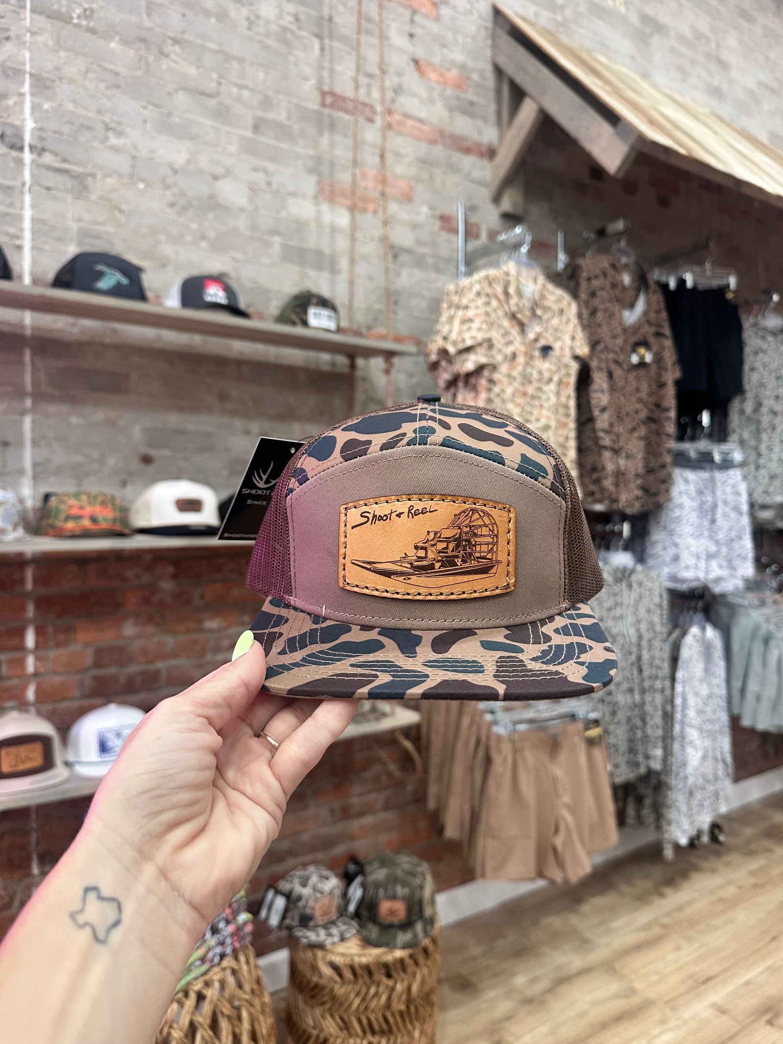 Delta Camo Airboat Patch Hat