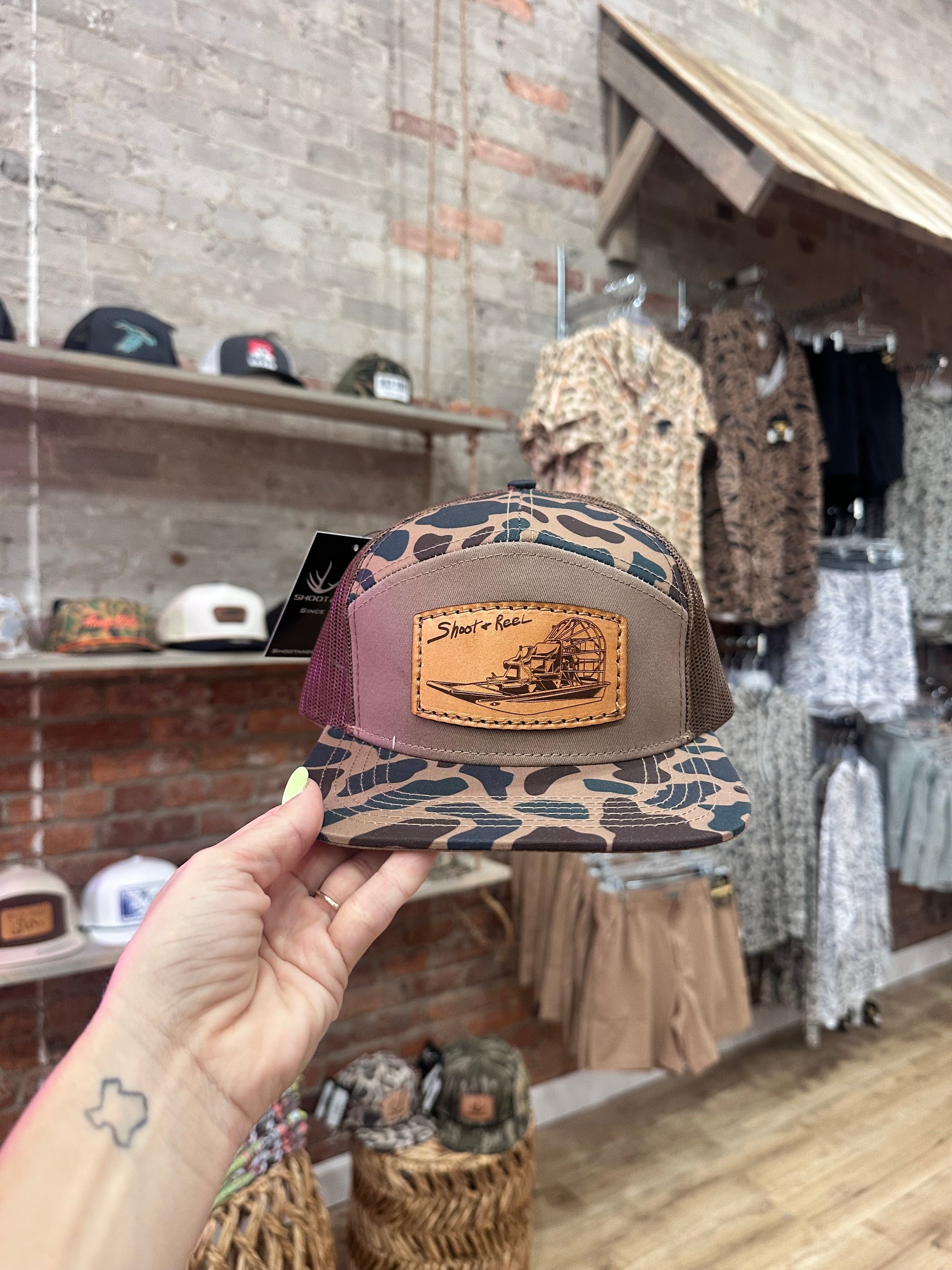 Delta Camo Airboat Patch Hat