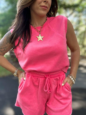 Kamri Lounge Set-Taffy Pink