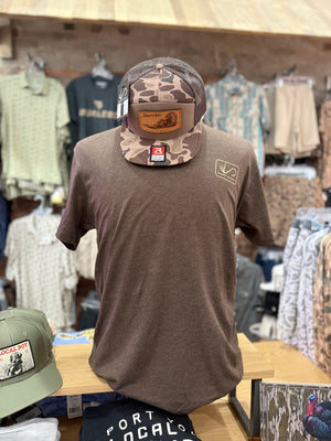 Shoot & Reel Tarpon Patch Tee - Espresso