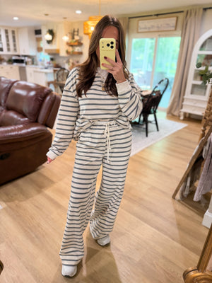 Banks Striped Knit Oversized Sweater Top