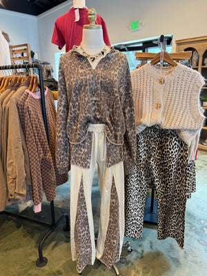 Jade Nicole Vintage Wash Leopard Sweatshirt